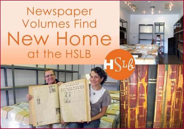 Newspaper volumes find new home at HSLB