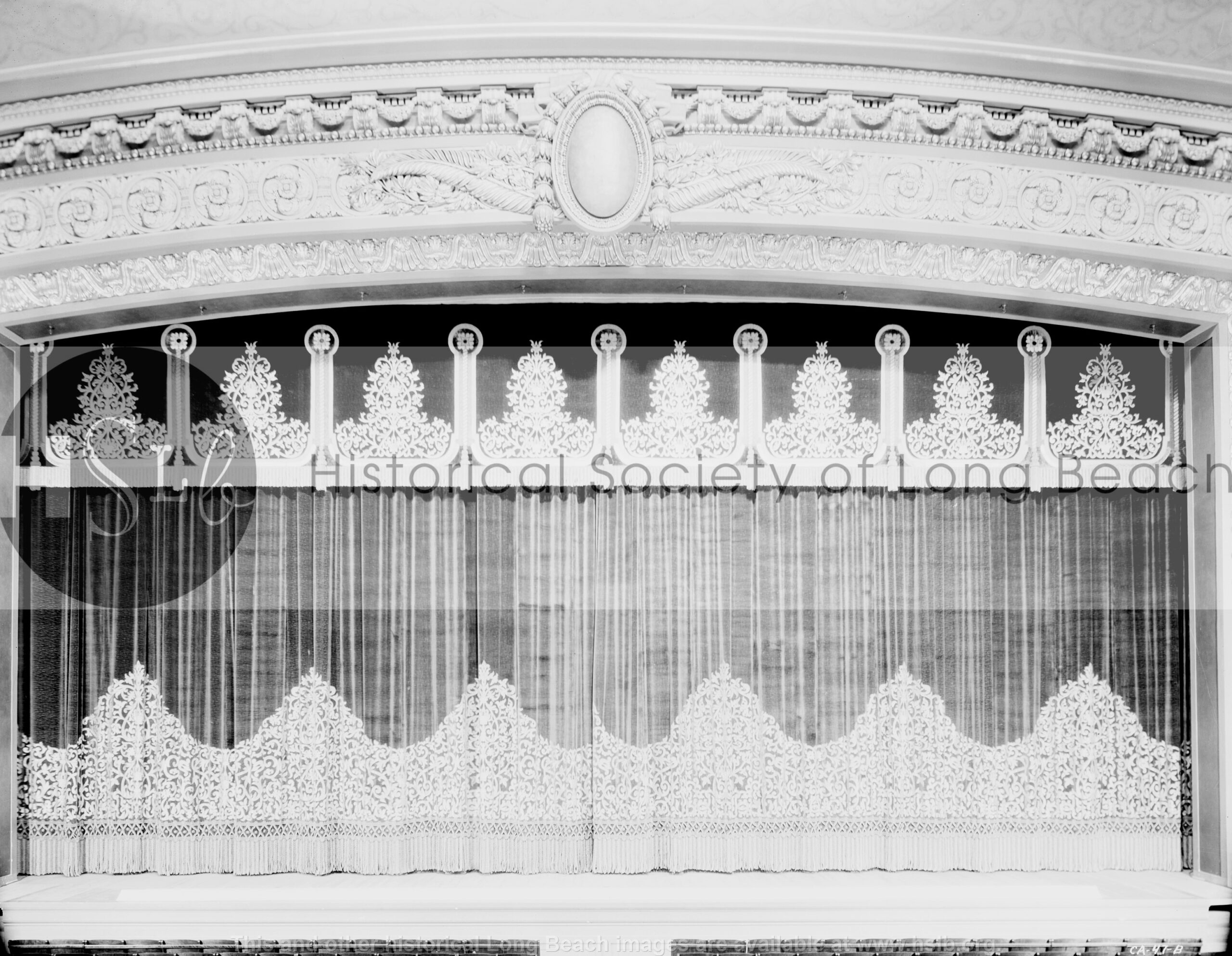 Municipal Auditorium curtains, 1932