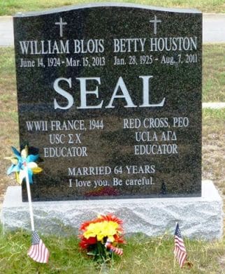 Historical Society of long beach Seal headstone