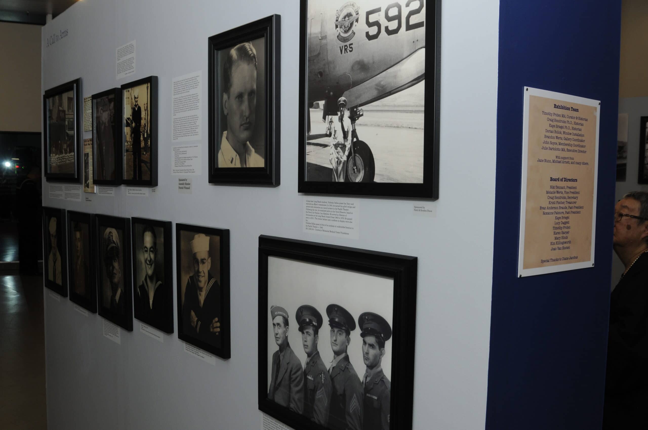 Historical society pearl harbor opening reception portraits and photographs