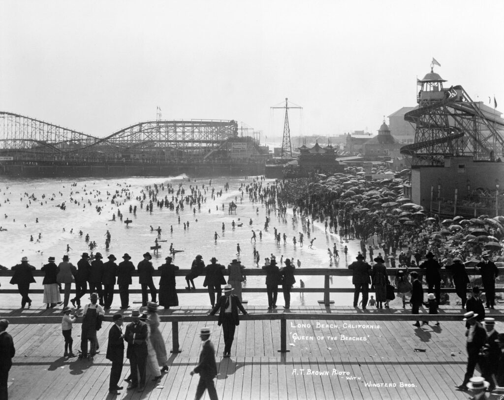 Old Long beach pike old photograph