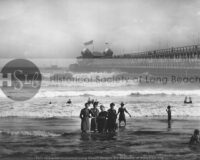 Bathers at Pine Ave. Pier, 1910