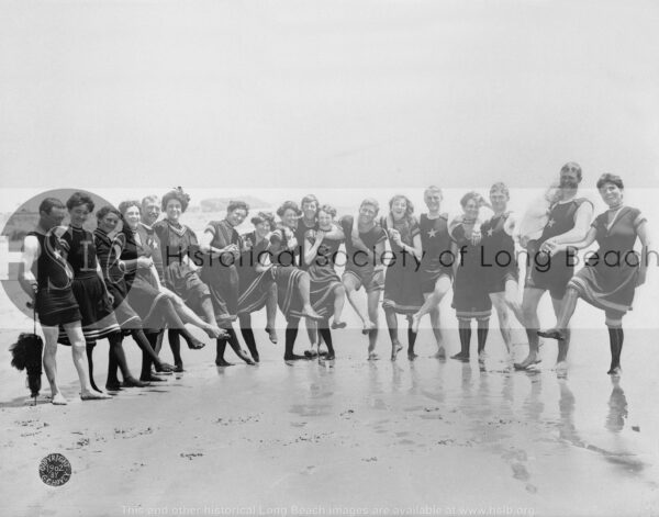 Bathers on beach, 1902