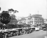 White building in long beach historical photo