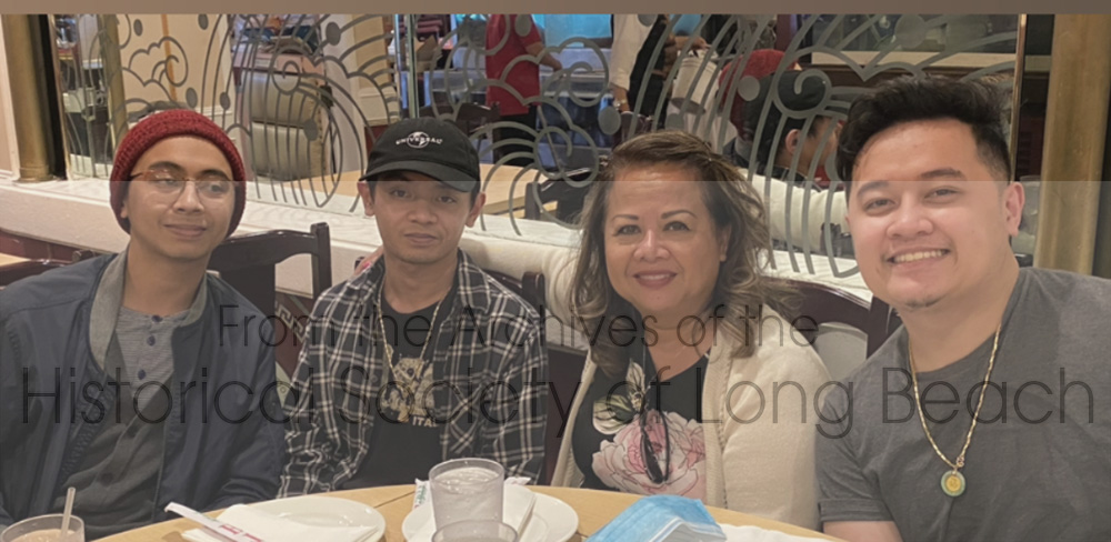 Bonavy Som with her three sons: (left to right) Douglas, Nikolas, & Beauregard. They are celebrating Bonavy’s birthday at Seafood Cove in Westminster, CA 2020. 