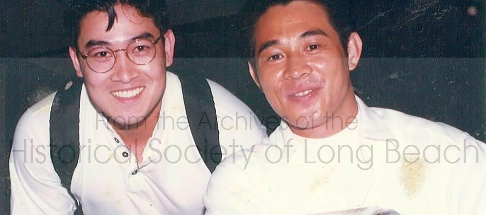 Clark Tang with Jet Li at the annual reunion of the cast of “Enter the Dragon,” Los Angeles, 1998. Jet Li is one of the most well known Chinese martial arts actors. It was also the year of the premiere of “Lethal Weapon 4” and Jet Li was there to help promote the film.