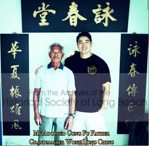 Clark Tang with Grand Master Wong Long Ching, Hong Kong, 2014. Ching was an important influence on Clark’s philosophy and martial arts perspective. He calls Ching his adopted father and is very close to him.