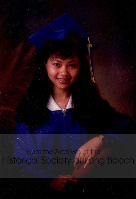Danielle Khim’s high school graduation photo in 1989. She went to Samuel Gompers Secondary School for 8th to 12th grades in San Diego, CA.
