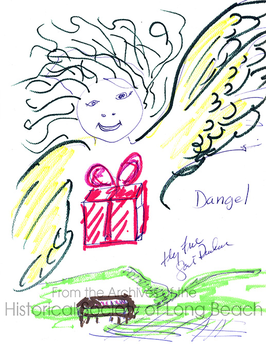 Danielle Khim did a seminar with Laura Mia Lorenstzen on the Spirit of Greatness in San Diego, CA 2008. One of the exercises was to draw an image expressing something about your partner. Danielle’s partner drew rice fields and Danielle as a “dangel” who is happy and free.