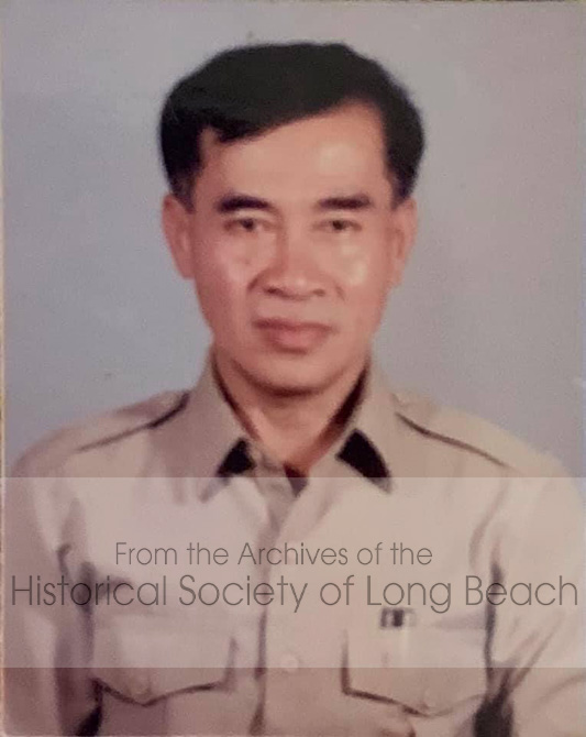 Janet Vanniroth’s father, Hien Vanniroth, at Site Two refugee camp in Aranyaprathet, Thailand, 1982 (appx. 50 yrs old). He was a military physician during the Khmer Republic under Lon Nol, living in Oddar Meanchey Province. He was evacuated to the U.S. in April 1975 and lived in Long Beach, CA, where he worked in the coroner’s office until 1982 when he joined Prince Sihanouk’s FUNCIPEC party at Site Two. He returned to Phnom Penh when Cambodia reopened and was appointed Minister of Culture and Religion probably in 1993. He died in Phnom Penh in 2004.