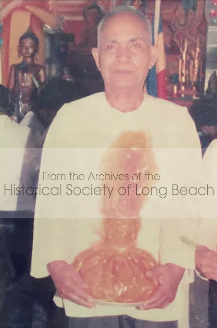 Janet Vanniroth’s step-grandfather, Chea Hem. He had been a monk but disrobed to marry her grandmother after her divorce. Janet lived with her grandparents before the Khmer Rouge took over in 1975. She was very close to Chea Hem.