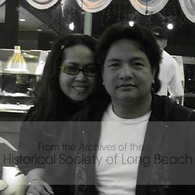 Janet Vanniroth with her husband, Dara Vuth, at Hokkaido Restaurant in Long Beach, CA 2008.