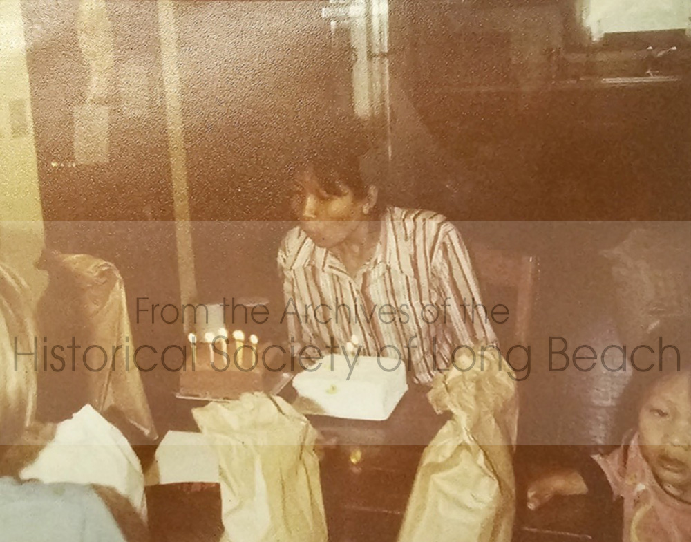 Julie’s mother, Samoth Ros, celebrating her first birthday in the U.S. in Coal City, Illinois, 1981.