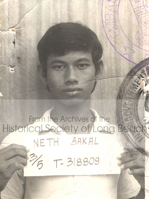 Monorom Neth’s brother, Sakarl Neth with his ID number documenting he has been accepted to go to the U.S, Chonburi Refugee Processing Center, Thailand, 1980. He was probably 16-17 years old at the time.