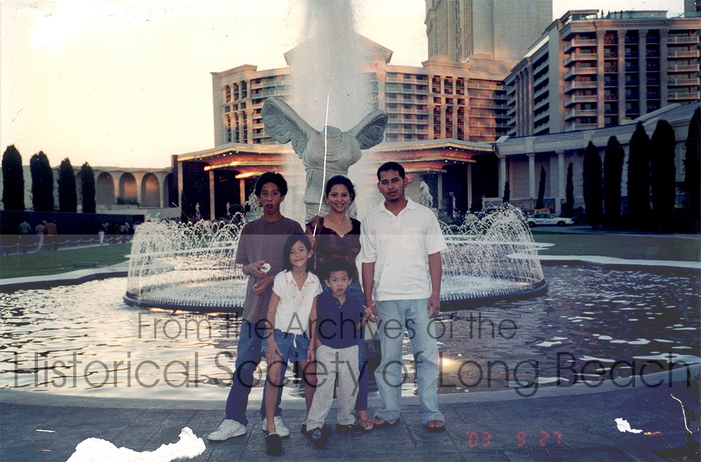 Monorom Neth with his family on a trip to Las Vegas, NV 2003. In back, from left to right: Monorom’s oldest son, Alex Norodom, Monorom’s wife, Kessar Norodom, and Monorom. In front are his daughters, Reachny Tan and Morindra Tan.